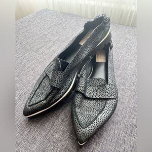 AGL Attilio Giusti Leombruni Micro Pointed Toe Loafer Gray Mini Leopard spot 6